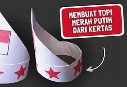 Cara Bikin Topi Merah Putih