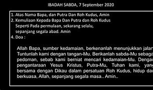 Dalam Nama Bapa Putera Dan Roh Kudus Adalah