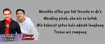 Lirik Lagu Mbok Sarijem Ndarboy Genk