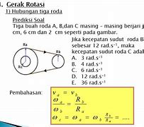 Rumus Kecepatan Putaran Roda